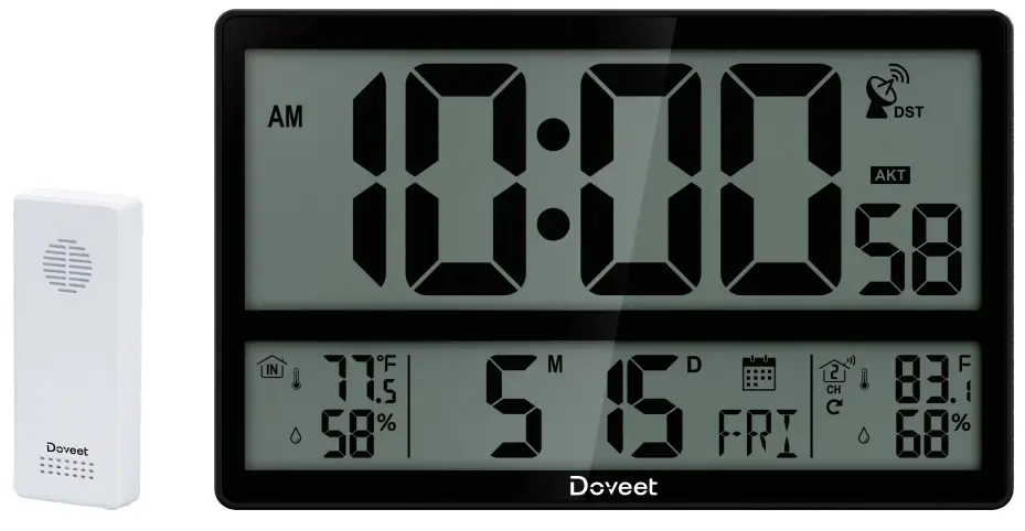 Doveet DR41 Digital Wall Clock - fig
