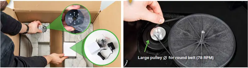 Pro-Ject X2 B Turntable with High-End Performance - power supply