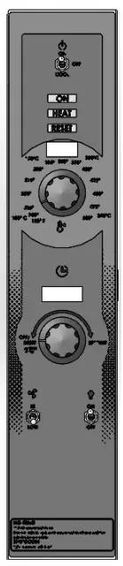 VULCAN VC6GC NAT Single Deck Full Size Natural Gas Convection Oven - CONTROLS