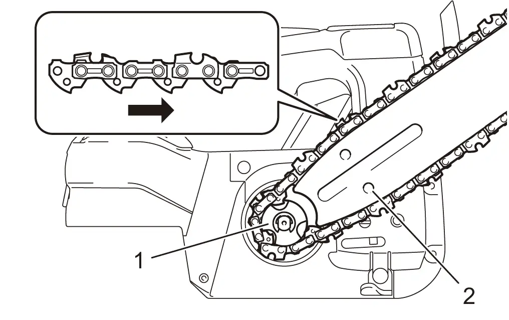 makita DUC254C Cordless Chain Saw 09