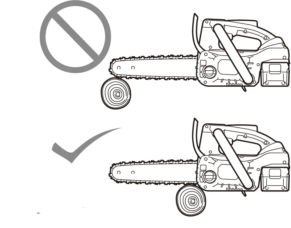 makita DUC254C Cordless Chain Saw 19