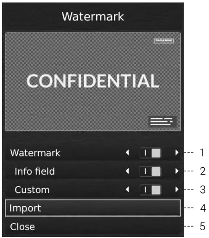 TAGARNO MOVE High Speed Modular Microscope - Creating a Watermark