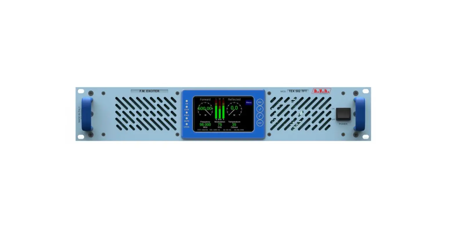 R V R Elettronica Audigin-tft Fm Transmitters Broadcast Systems User Manual