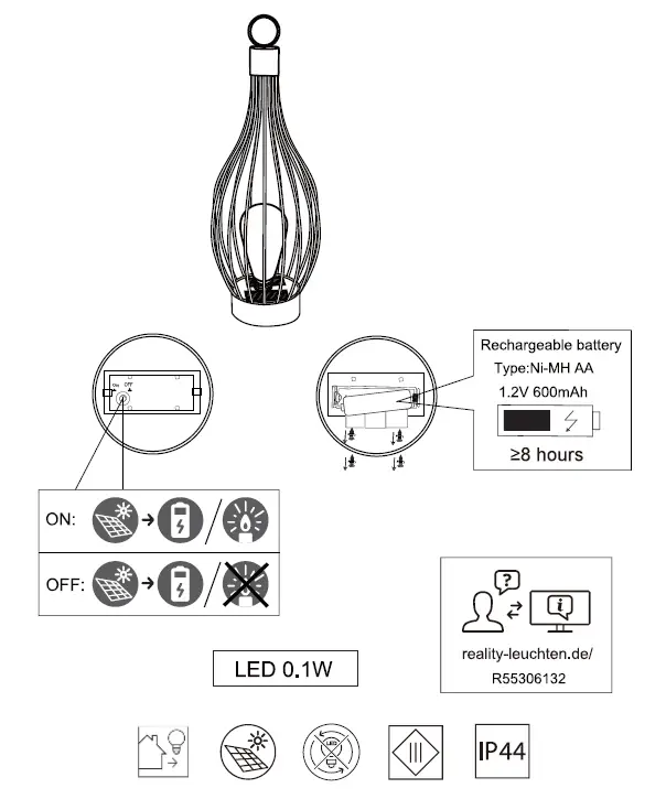 RL-R55306132-Reality-Mairana-Table-Lamp-Solar-IP44-Twilight-Sensor-Black-FIG-1