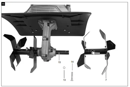SCHEPPACH 5912312901 Electric Tiller - fig 5