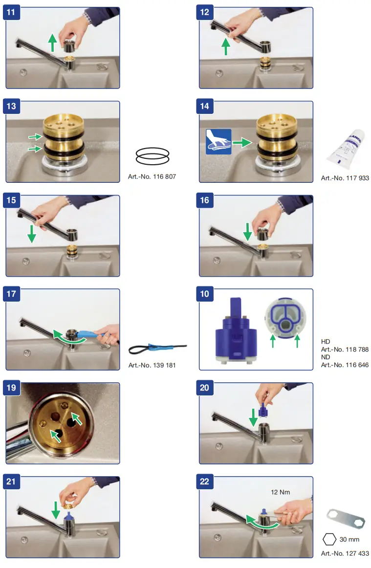 BLANCOANTAS ND Low Pressure Brass Silgranit Look Dual Finish Black Chrome Taps - fig 5
