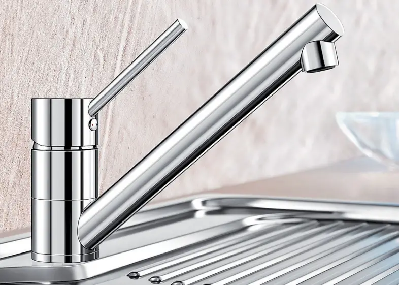 BLANCOANTAS ND Low Pressure Brass Silgranit Look Dual Finish Black Chrome Taps