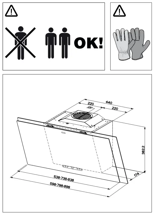 FRANKE FMA 2.0 PLUS 907 Black 90 cm Cooker Hood - 2