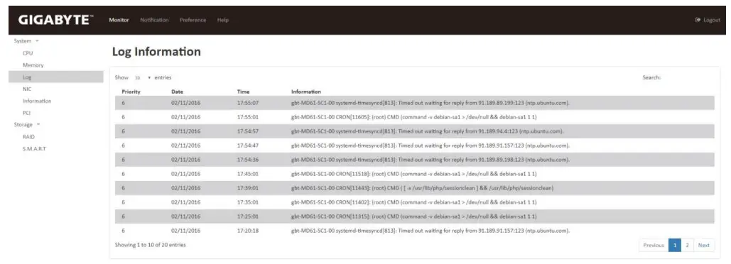 GIGABYTE GSM Agent Software - Figure 8