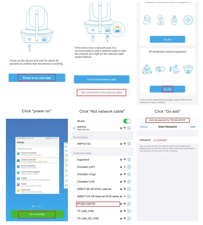 Anpviz WP-245-W Camera 2.4G Wireless WiFi Security Camera 12