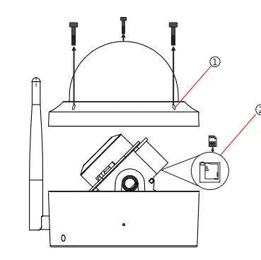 Anpviz WP-245-W Camera 2.4G Wireless WiFi Security Camera 3