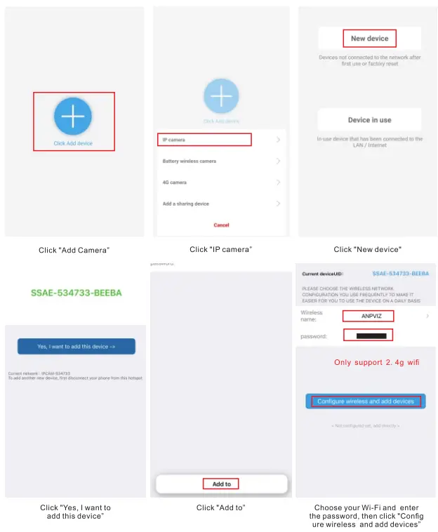 Anpviz WP-245-W Camera 2.4G Wireless WiFi Security Camera 9