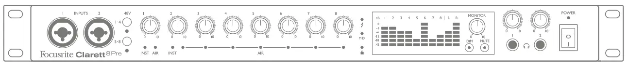 Focusrite Clarett 8pre -1