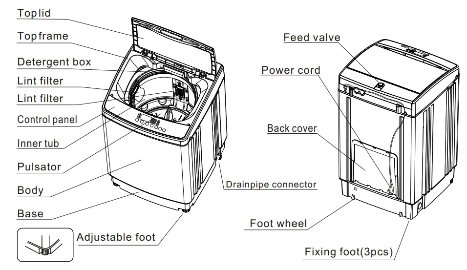 DAEMA DWF A1199JD Washing Machine - fig