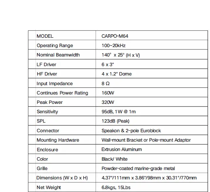 SOUND-TOWN-CARPO-M64-Two-Way-Column-Array-Loudspeaker-10