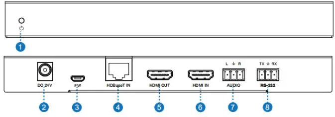 VigilLink VLWP-UHS-TR 18G 2x1 HDMI USB-C Wall Plate with Auto-Switching RS-232 PoE-3