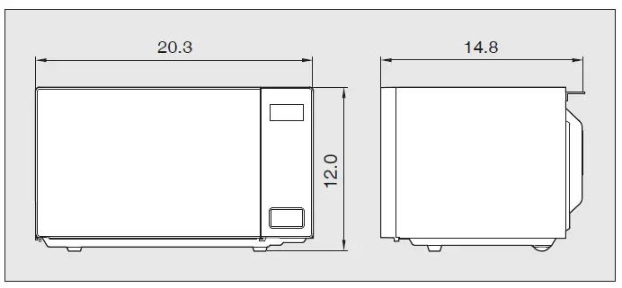 SHARP SMC1131CB Carousel Countertop Microwave Oven 3