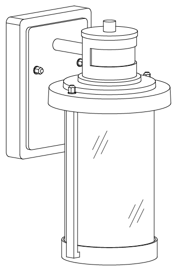 Uolfin 5069604 Path 1 Light 10.5 in Textured Black -