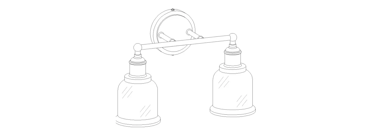 Uolfin 5069602 2-light Matte Gold Contemporary Vanity Light Instruction Manual Uolfin 5069602 2-light Matte Gold Contemporary Vanity Light Instruction Manual