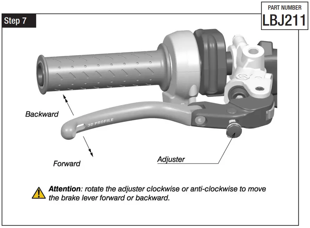rizoma LBJ211 Brake Lever 3D - Figure 10