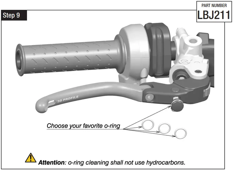 rizoma LBJ211 Brake Lever 3D - Figure 12