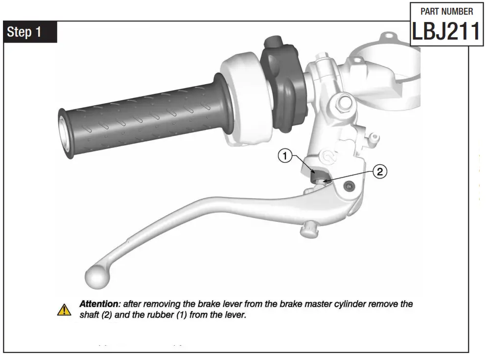 rizoma LBJ211 Brake Lever 3D - Figure 4