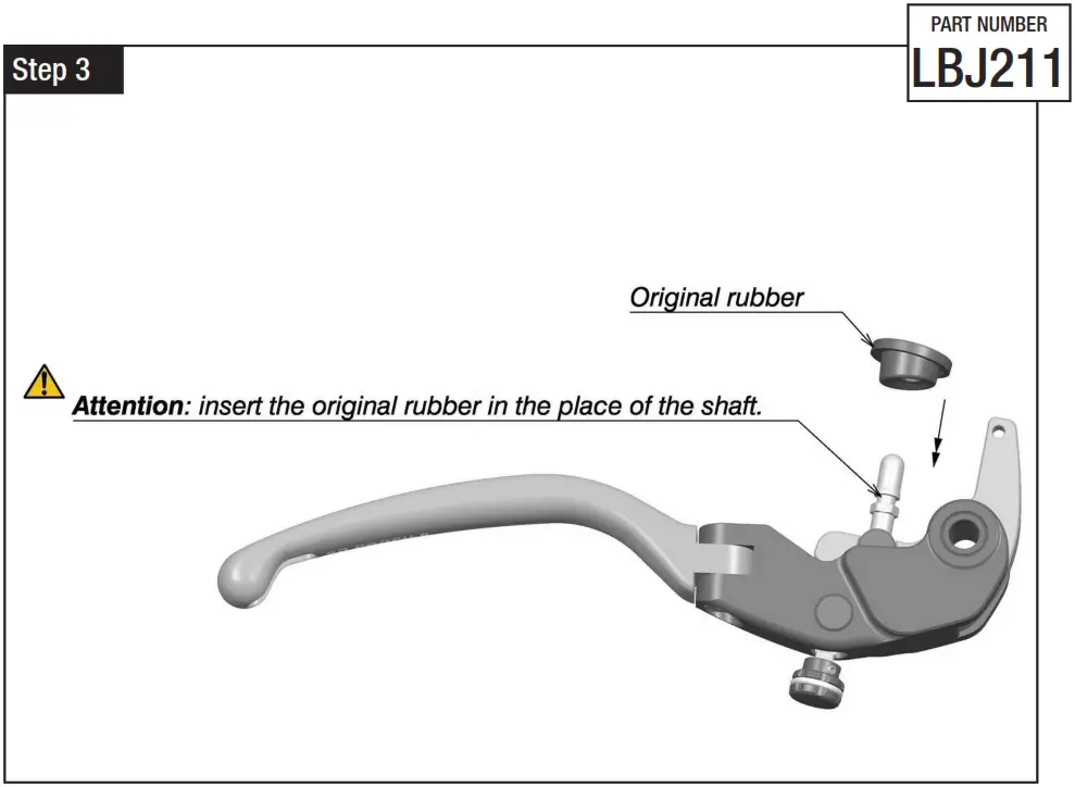 rizoma LBJ211 Brake Lever 3D - Figure 6