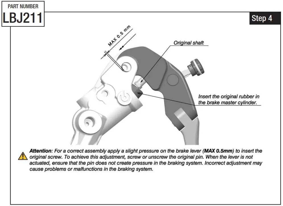 rizoma LBJ211 Brake Lever 3D - Figure 7