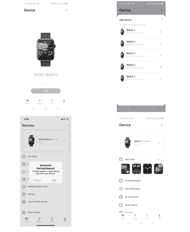 TECNO TSP-W02 Smartwatch - Figure 3