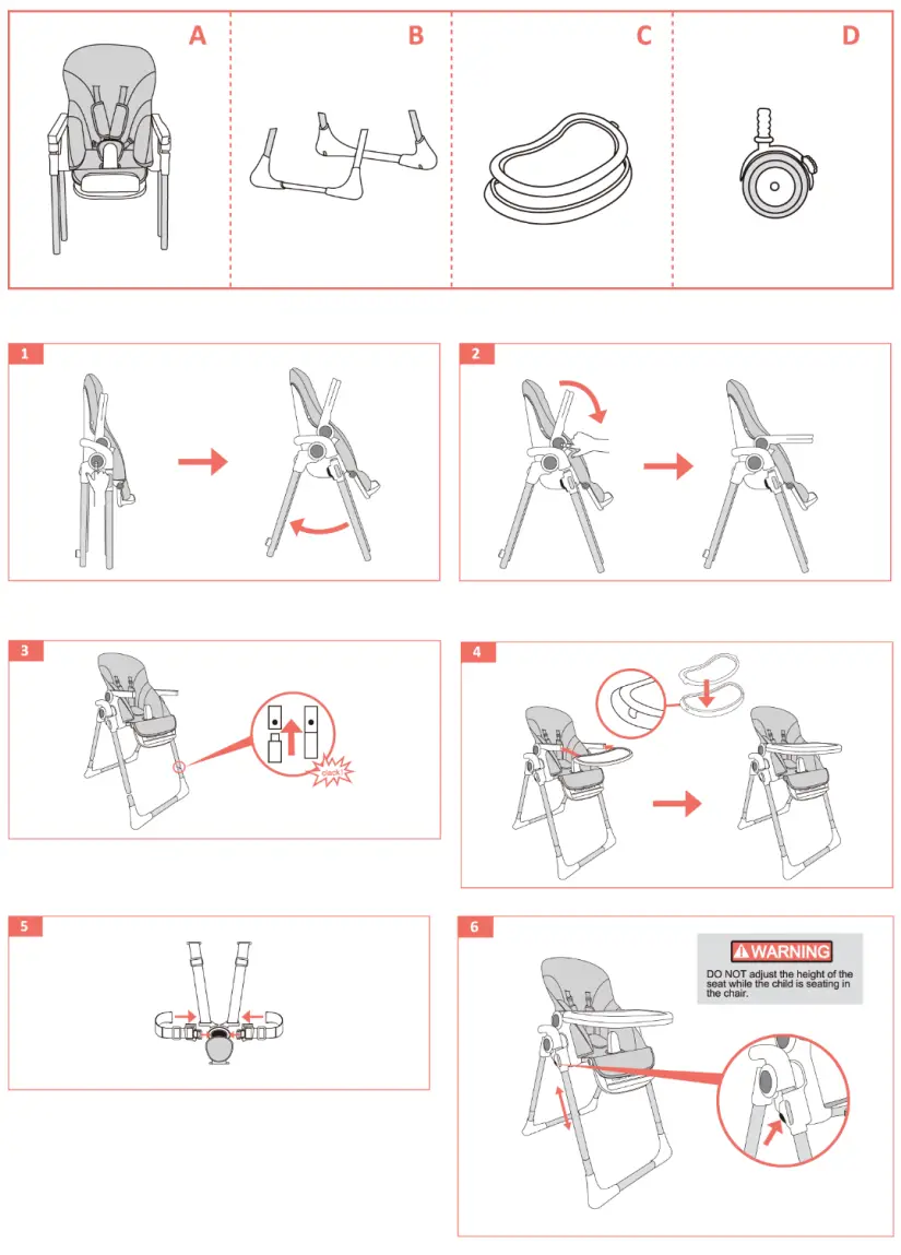 MONI HCY016 High Chair Bueno - Fig 1