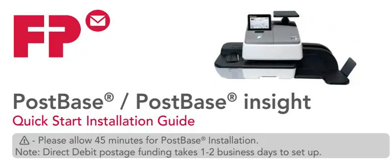 FP PostBase, PostBase Insight Installation Guide