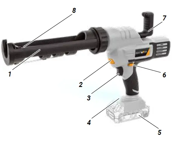 BATAVIA-BT-CCG002-Maxxpack-18V-Cordless-Caulking-Gun-1