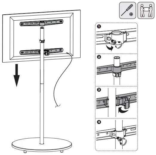 XTRARM FS2010 TV Stand- 5