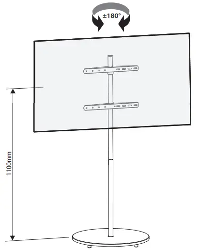 XTRARM FS2010 TV Stand - 6a