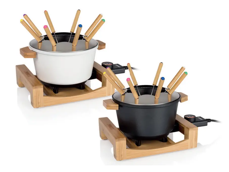 Tchibo 01.171015.01.001 Princess Fondue Pure Black | White