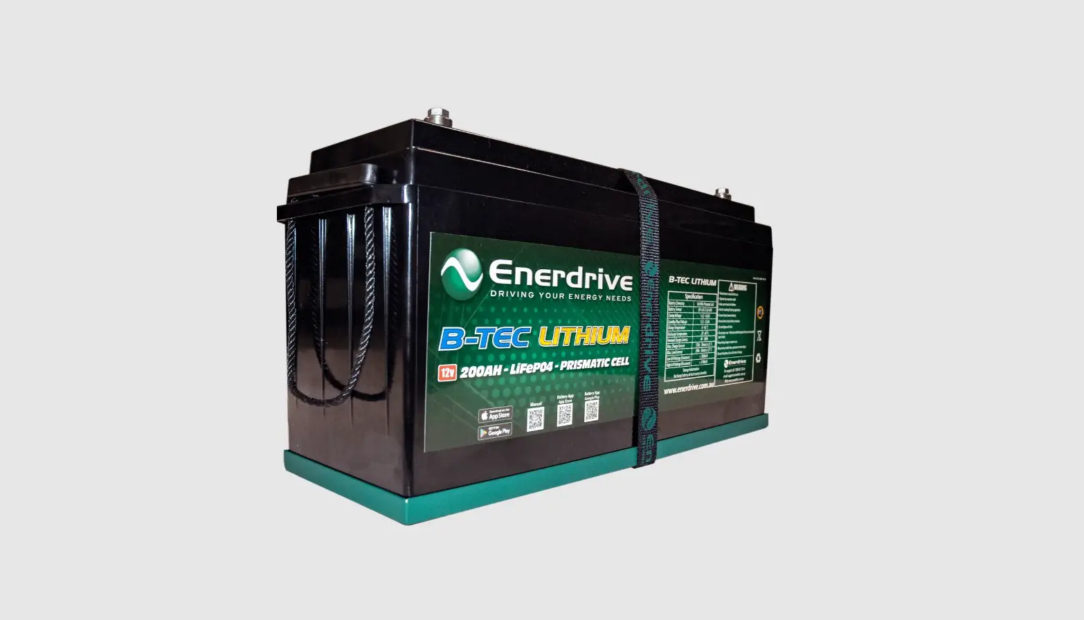 Enerdrive B-tec 200ah Slim Metal Case Lithium Battery Owner's Manual