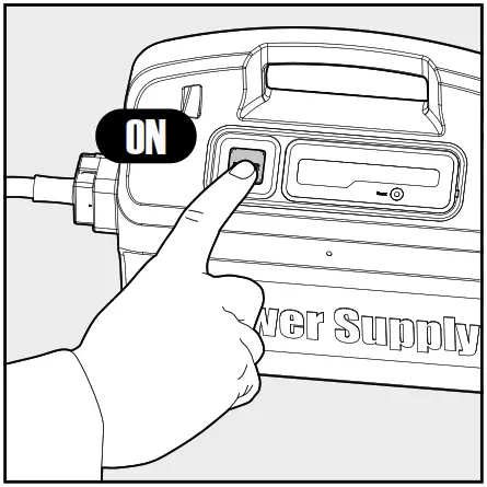 maytronics M400 Robotic Pool Cleaner - power supply ON