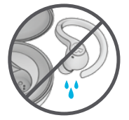 Fully dry off the earbuds