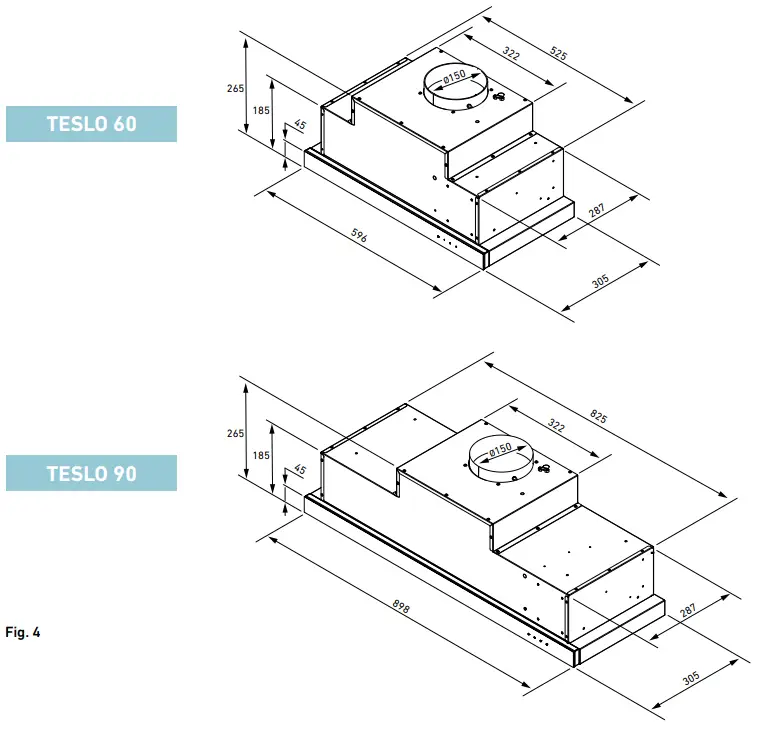 ZLINE Teslo 60 Built in Range Hood-fig2