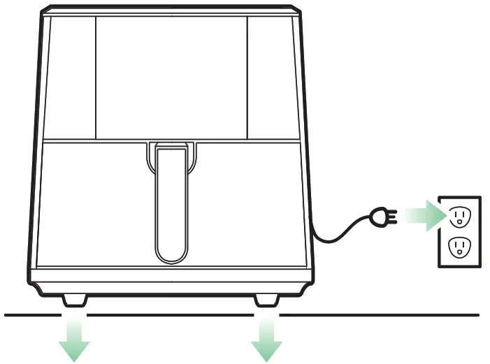 CHEFMAN RJ38-SQSS-8 Turbo Touch Air Fryer -Control Pane-stem- 2