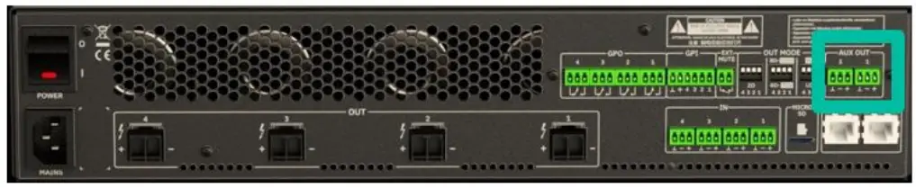 AUXILIARY OUTPUT CONNECTIONS