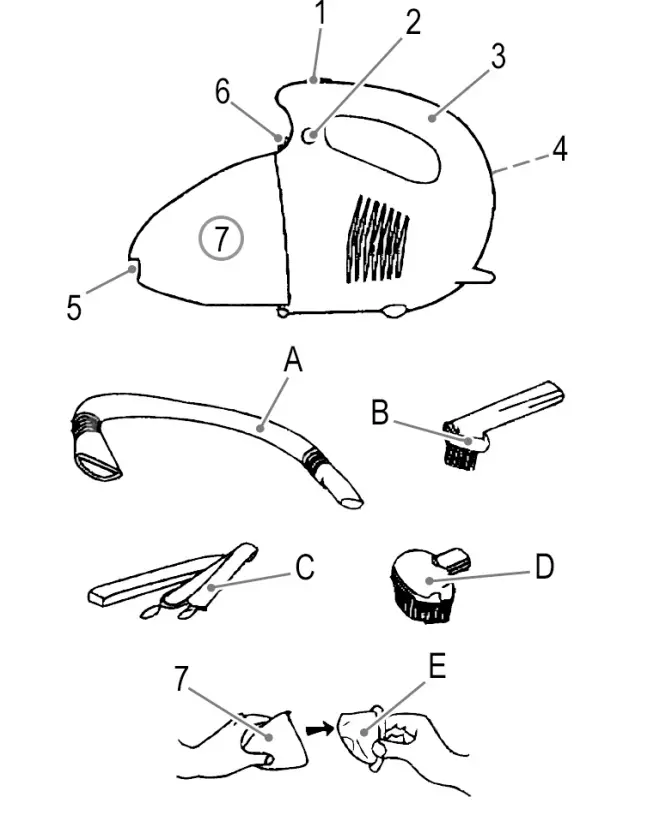 Clatronic-HS-2631-Hand-Vacuum-Cleaner-FIG-1