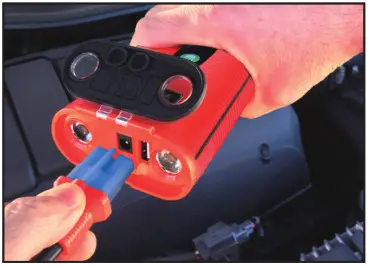 Weego 44.1 12-Volt Portable Lithium Jump Starter - Connect Clamps