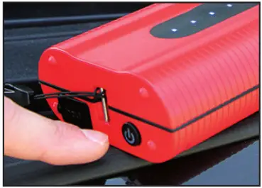 Weego 44.1 12-Volt Portable Lithium Jump Starter - Power ON