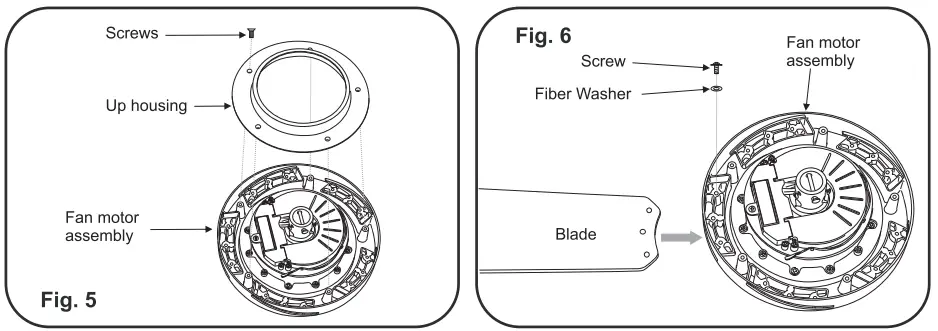 minkaAire Sabot LED Ceiling Fan - Blade Installing