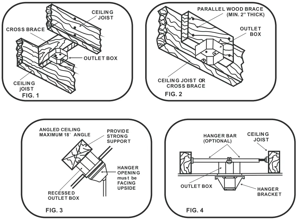 minkaAire Sabot LED Ceiling Fan - Installing Fan