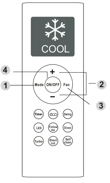 senville Air Conditioner - COOL operation