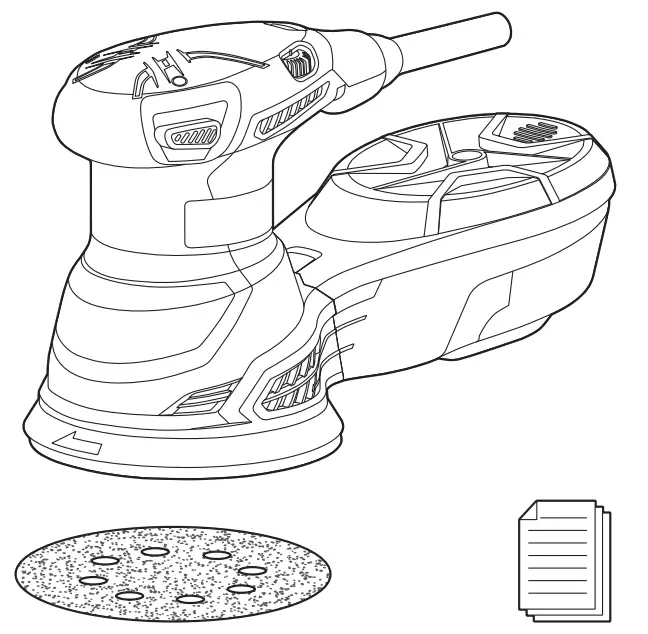 RYOBI ROS310 Random Orbital Sander - Fig 1