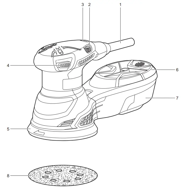 RYOBI ROS310 Random Orbital Sander - Fig 2