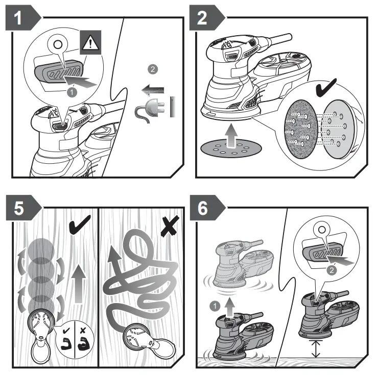 RYOBI ROS310 Random Orbital Sander - Fig 3